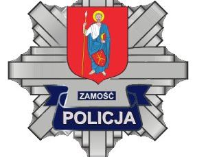 Zdjęcie przedstawiające logo Policji z siedzibą w Zamościu