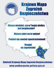 Zdjęcie przedstawiające logo Krajowej Mapy Zagrożeń Bezpieczeństwa