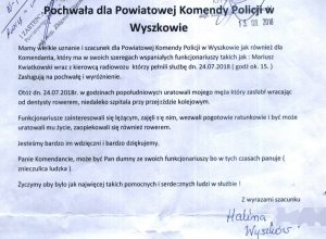 Zdjęcie przedstawiające podziekowania