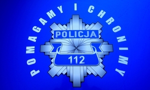 Logo Policji z numerem alarmowym