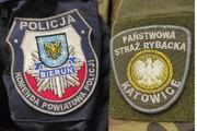 Emblematy Policji i Państwowej Straży Rybackiej