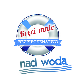 Logo akcji &quot;Kręci mnie bezpieczeństwo nad wodą&quot;