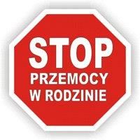 grafika ze znakiem stop przemocy