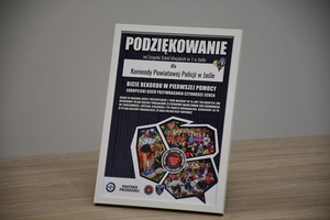 Treść podziękowań dla policjantów