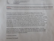 Zdjęcie wydruku e-maila