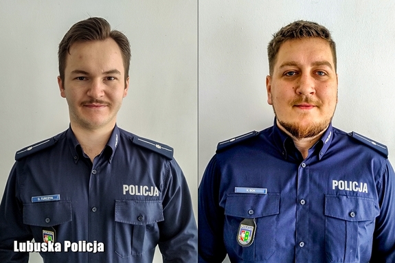 Kolaż zdjęć dwóch policjantów