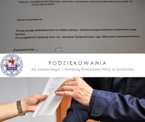 Treść podziękowań