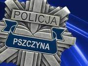 Odznaka policyjna z napisem Pszczyna
