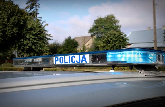Dach radiowozu z galeryjką